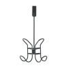 Mainstays Black Over The Door Double Metal Hook – Durable Space-Saving Hanger
