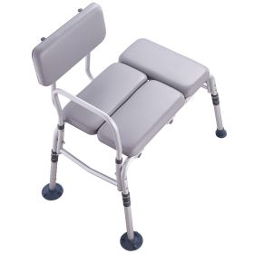 VEVOR Tub Transfer Bench for Bathtub 500lbs, Shower Seats for Adults, Lightweight Shower Bench for Elderly and Disabled with Padded Seat, Non-Slip Bat