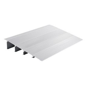 VEVOR Door Threshold Ramp, 4" Rise, 800 lbs Load Capacity, Door Ramp for Wheelchairs, Aluminum Threshold Ramp for Doorways, Adjustable Modular Thresho