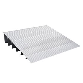 VEVOR Door Threshold Ramp, 6" Rise, 800 lbs Load Capacity, Door Ramp for Wheelchairs, Aluminum Threshold Ramp for Doorways, Adjustable Modular Thresho