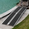 Accessibility Ramp, 10ft, Aluminum, Non-Slip, Folding Pathway for Quick Access, Steps, Doorways