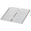 HOMCOM Portable Wheelchair Ramp, 2ft, Carpeted Folding Design for Scooter, Home, Stairs, Doorways Access
