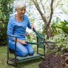Outsunny Garden Kneeling Bench with 1 Large Side Tool Pouch & Easy Folding Design, Garden Kneeler Seat for Transport & Storage