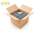 Pack of 12 Reusable Underpads 18 x 24. Washable Incontinence Bed Underpads. Bold Colors and Plaid Pattern. Polyester, Rayon. Heavy Absorbent Bed Pads.