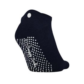 Navy Never Slip Socks - Single Pair (size: 6M-12M)