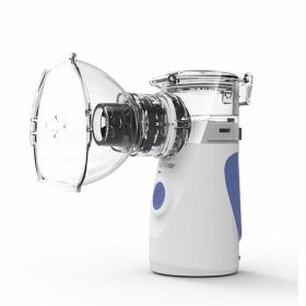 Portable Handheld Nebulizer Mist Inhaler and Atomizer (Color: Blue)