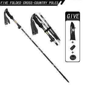 "The Ultimate Trekking Poles - Adjustable Length, Non-Slip Grip - Perfect Gift for Adventure Enthusiasts" (Color: Black)