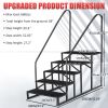 Hot Tub Steps Outdoor, 2 RV Steps with Handrail, Portable RV Stairs 3 Step, Heavy Duty Truck Camper Steps Ladders for Travel Trailers, 5th Wheel, Moto
