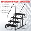 Hot Tub Steps Outdoor, 2 RV Steps with Handrail, Portable RV Stairs 3 Step, Heavy Duty Truck Camper Steps Ladders for Travel Trailers, 5th Wheel, Moto
