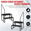 Hot Tub Steps Outdoor, 2 RV Steps with Handrail, Portable RV Stairs 3 Step, Heavy Duty Truck Camper Steps Ladders for Travel Trailers, 5th Wheel, Moto