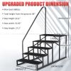Hot Tub Steps Outdoor, 2 RV Steps with Handrail, Portable RV Stairs 3 Step, Heavy Duty Truck Camper Steps Ladders for Travel Trailers, 5th Wheel, Moto