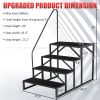 Hot Tub Steps Outdoor, 2 RV Steps with Handrail, Portable RV Stairs 3 Step, Heavy Duty Truck Camper Steps Ladders for Travel Trailers, 5th Wheel, Moto